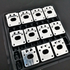 Precision machinery hardware custom processing/aluminum parts processing/hardware processing parts/line groove backing plate