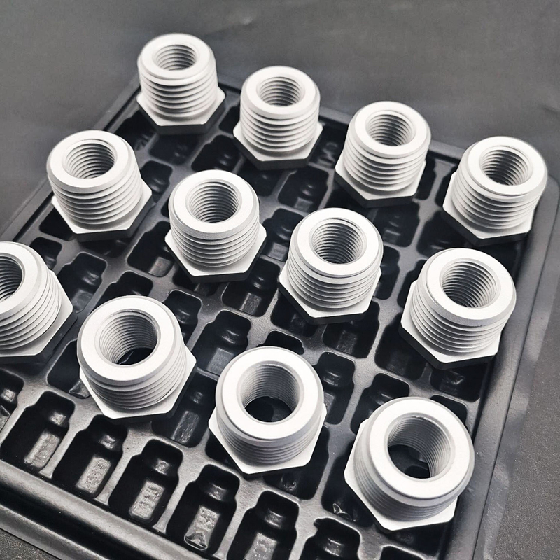 Precision machinery hardware custom processing/aluminum parts processing/hardware processing/threaded adapters