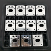 Precision machinery hardware custom processing/aluminum parts processing/hardware processing parts/line groove backing plate